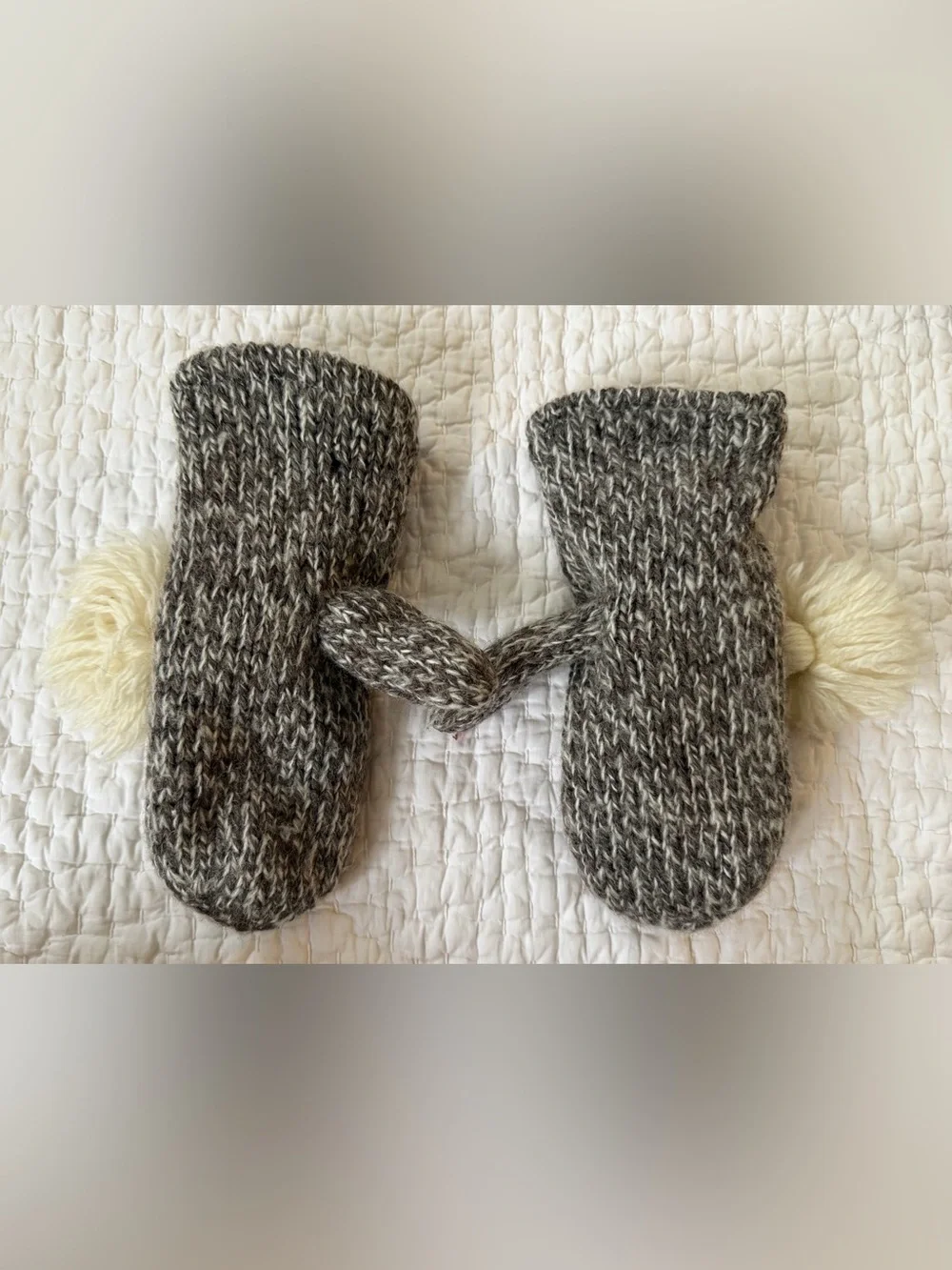 deLux Brand Adult Sock Monkey Knit Hat With Ear Flaps and Mittens Set